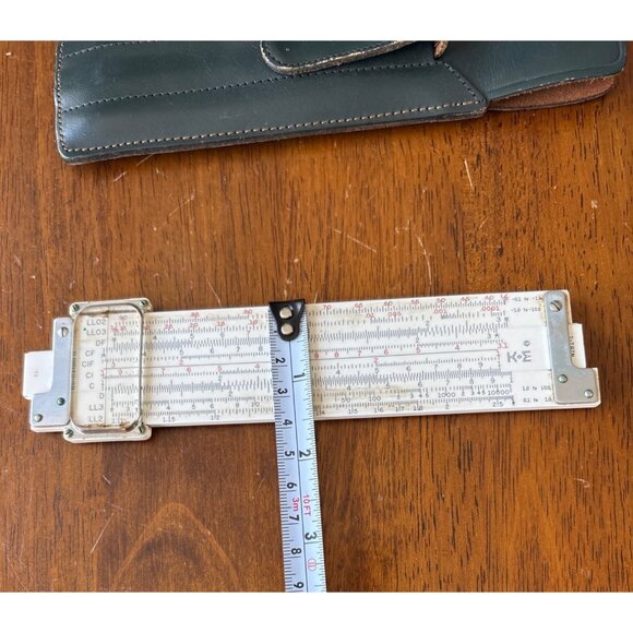 Vintage Keuffel & Esser Slide Ruler K&E Leather Case Concise - Picture 5 of 5